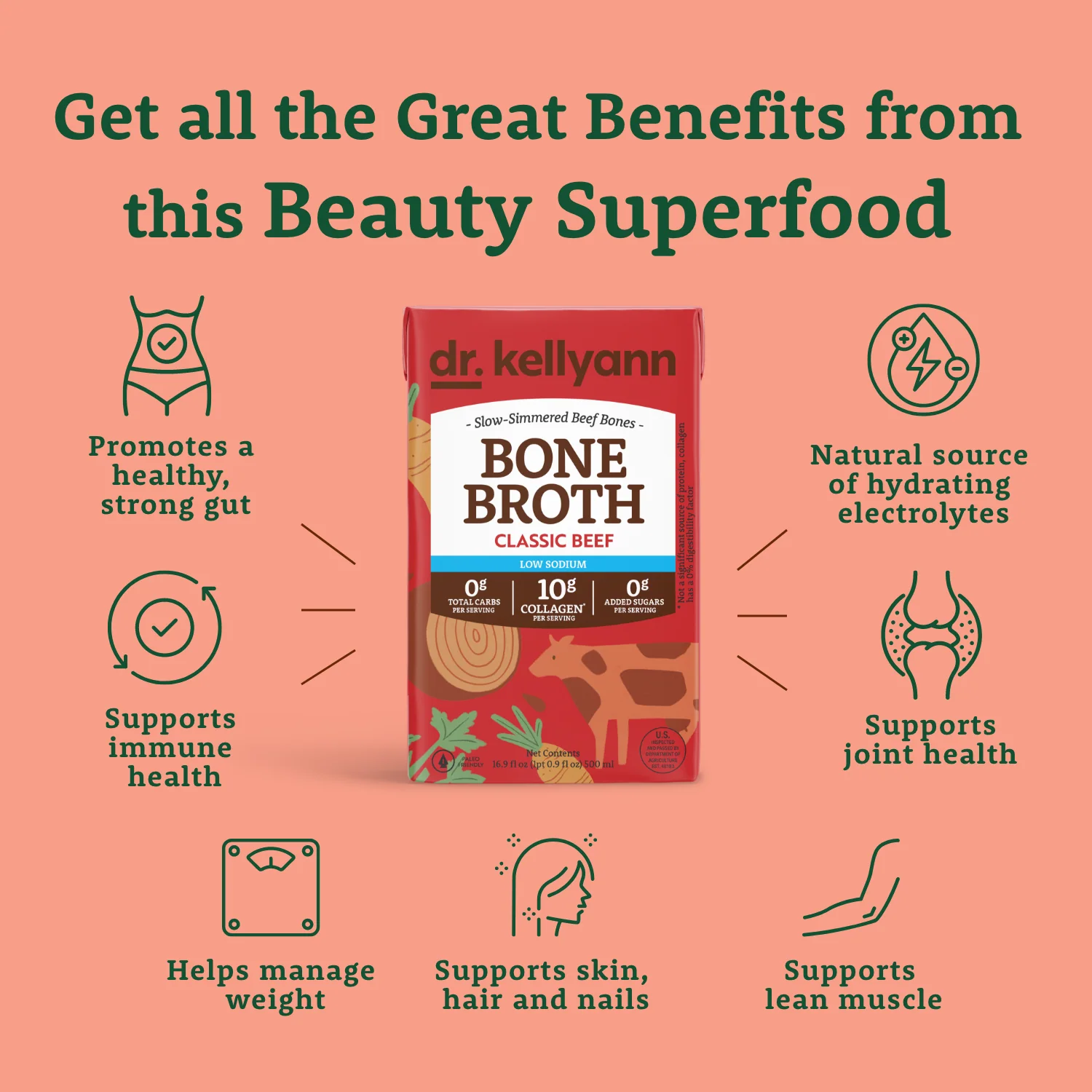 Bone Broth Liquid - Classic Beef Low Sodium - Image 7
